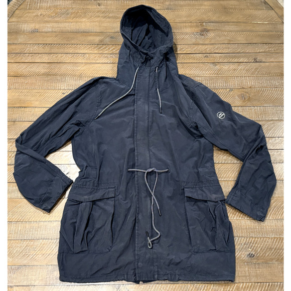 Scotch & Soda Indigo Lamp Light Parka Jacket Coat -NO LINER- Navy Blue - Men's M